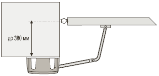 Привод ворот FERNI - установочные размеры